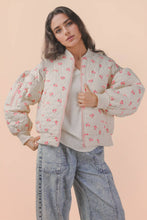 Load image into Gallery viewer, Floral Frenzy Quilted Oversized Jacket