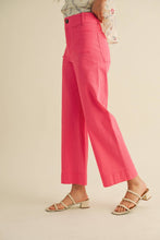 Load image into Gallery viewer, HIGH WAIST CROPPED WIDE LEG PANTS