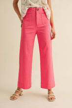 Load image into Gallery viewer, HIGH WAIST CROPPED WIDE LEG PANTS