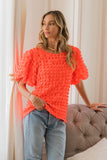 Bubble Bishop Short Sleeve Top | Neon Orange