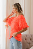 Bubble Bishop Short Sleeve Top | Neon Orange