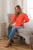 Bubble Bishop Short Sleeve Top | Neon Orange