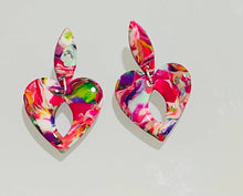 Load image into Gallery viewer, Chaotic Heart Earrings