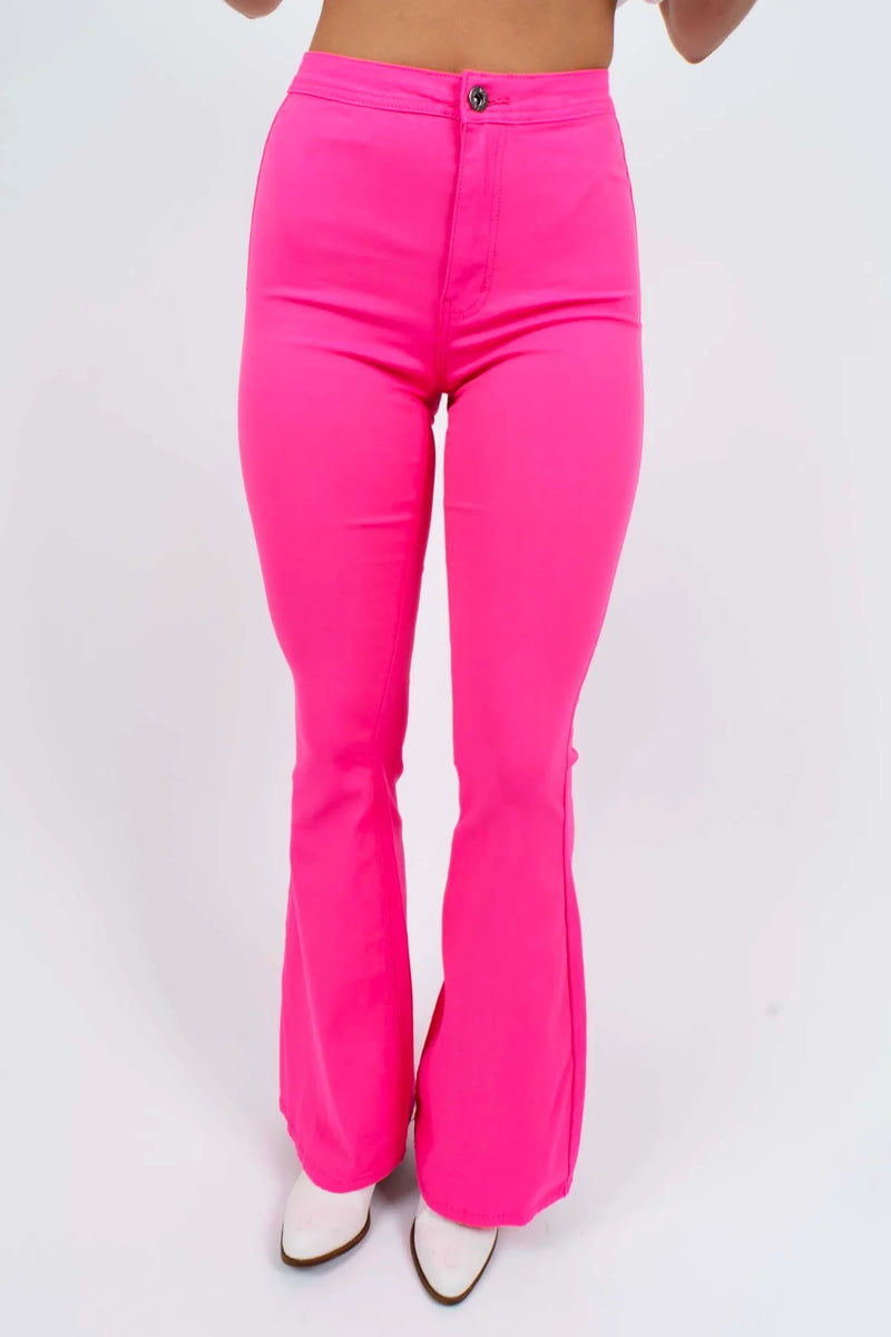 RESTOCKED  Barbie Hot Pink Bell Bottoms – GlamMama's Boutique