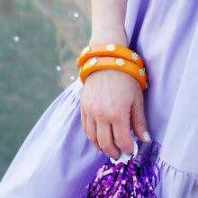 Load image into Gallery viewer, Clemson Tigers Resin Logo Bangle in Orange