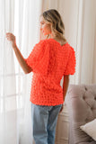 Bubble Bishop Short Sleeve Top | Neon Orange