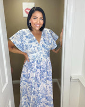 Load image into Gallery viewer, The Vintage Porcelain Maxi Dress
