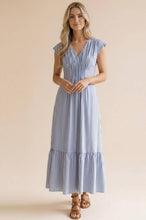 Load image into Gallery viewer, The Natalia Dress | Blue + White
