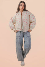 Load image into Gallery viewer, Floral Frenzy Quilted Oversized Jacket
