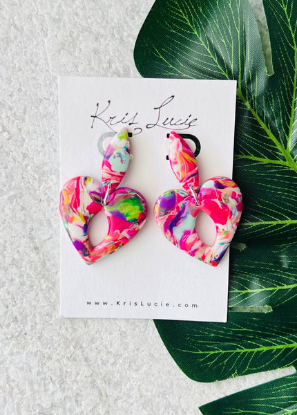 Chaotic Heart Earrings