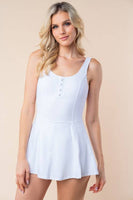 Solid Performance Knit Swim Dress