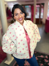 Load image into Gallery viewer, Floral Frenzy Quilted Oversized Jacket
