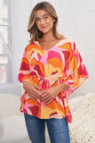 Geo Print Woven Top