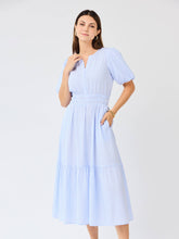 Load image into Gallery viewer, The Tracey Dress | Blue + White
