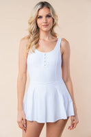 Solid Performance Knit Swim Dress