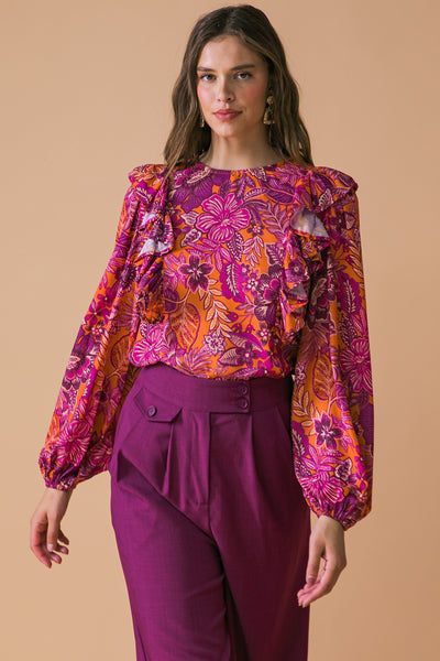 Fall Flowers Top