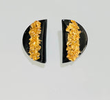 Black & Gold Studs