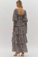 Blueberry Mocha Maxi Dress