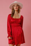Red Rhinestone Dress