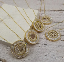 Load image into Gallery viewer, Sunburst Initial Necklace
