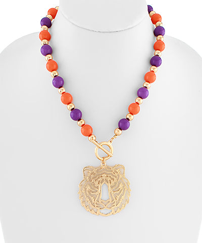 GAMEDAY: Acrylic Ball & CCB Necklace