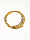 Alexa Round Snake Gold Chain Bracelet | WATERPROOF |: Yellow Gold