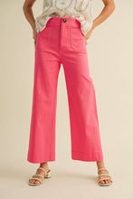 Load image into Gallery viewer, HIGH WAIST CROPPED WIDE LEG PANTS
