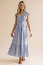 Load image into Gallery viewer, The Natalia Dress | Blue + White
