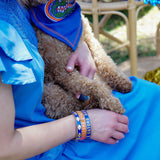 Gators Enamel Logo Hinge Bangle: Blue