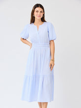 Load image into Gallery viewer, The Tracey Dress | Blue + White
