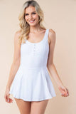 Solid Performance Knit Swim Dress