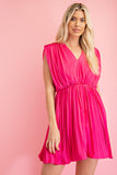 Pretty in Pink Pleated Dress