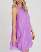 Lavender Pleated Dress