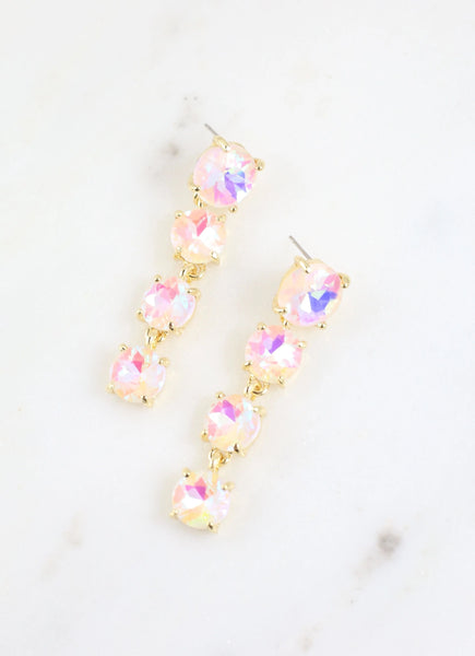 White Opal Jewel Earrings