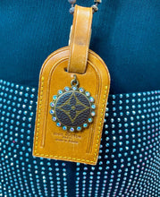 Load image into Gallery viewer, Upcycled LV Luggage Tag Necklace
