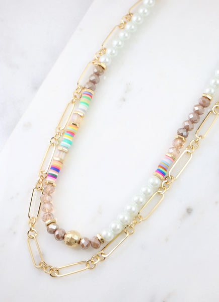 Multi Layered Necklace- Audrey