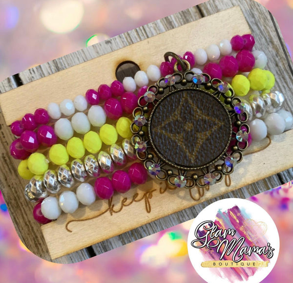 ✨ Upcycled LV Spring Queen Bracelet Stack ✨